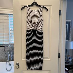 Bailey44 midi cutout striped dress